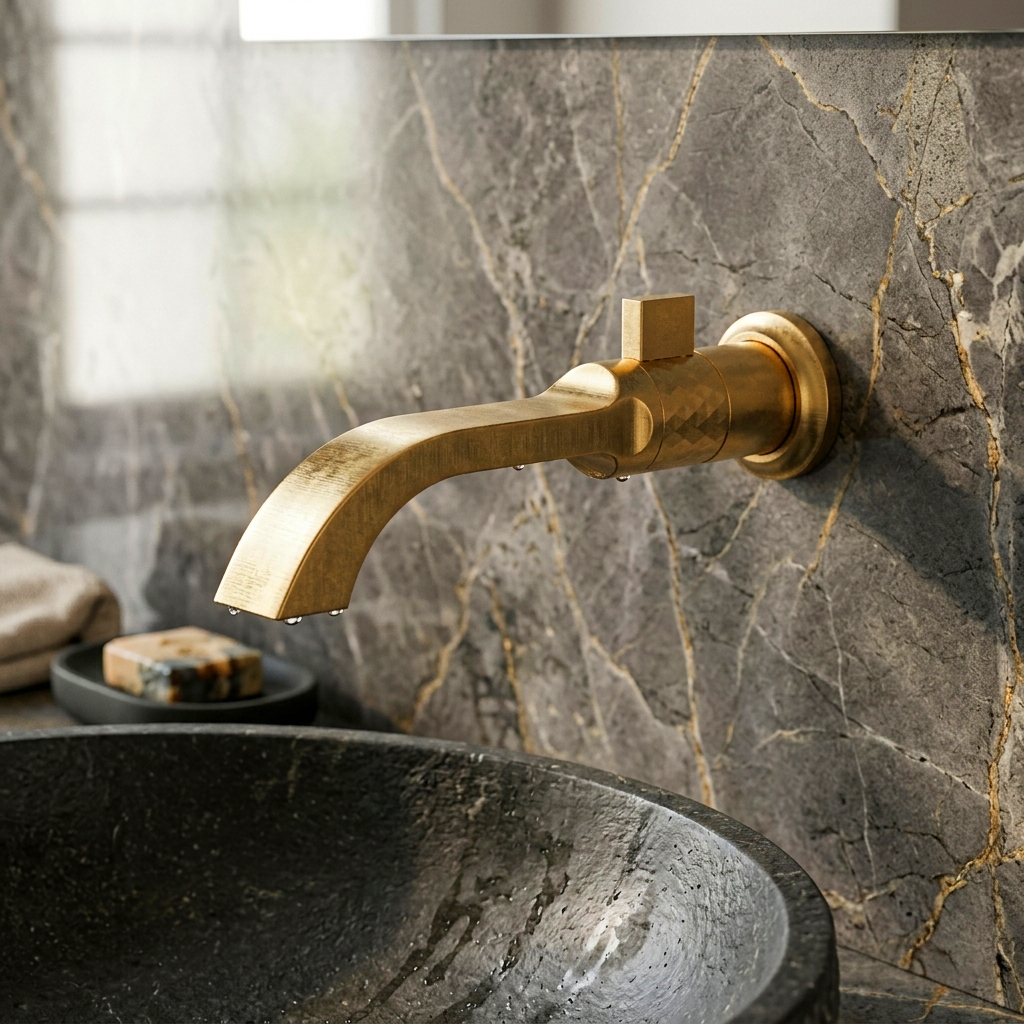 La Grifo Rigel — Brushed Gold Kitchen Mixer